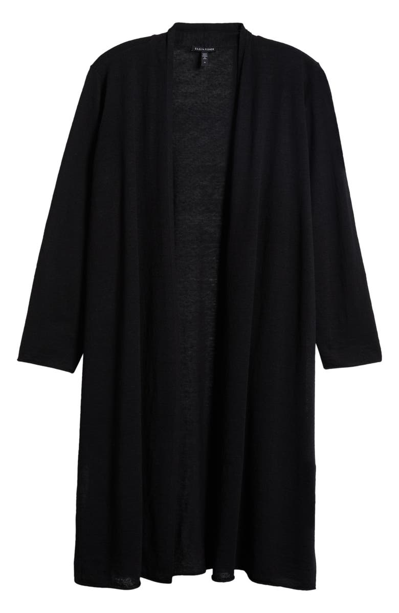 Eileen Fisher Organic Linen & Organic Cotton Longline Cardigan, Alternate, color, 