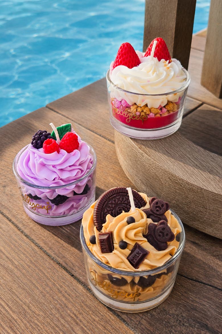 Dessert Cup Soy Wax Candle Strawberry Cream, Alternate, color, Strawberry Cream