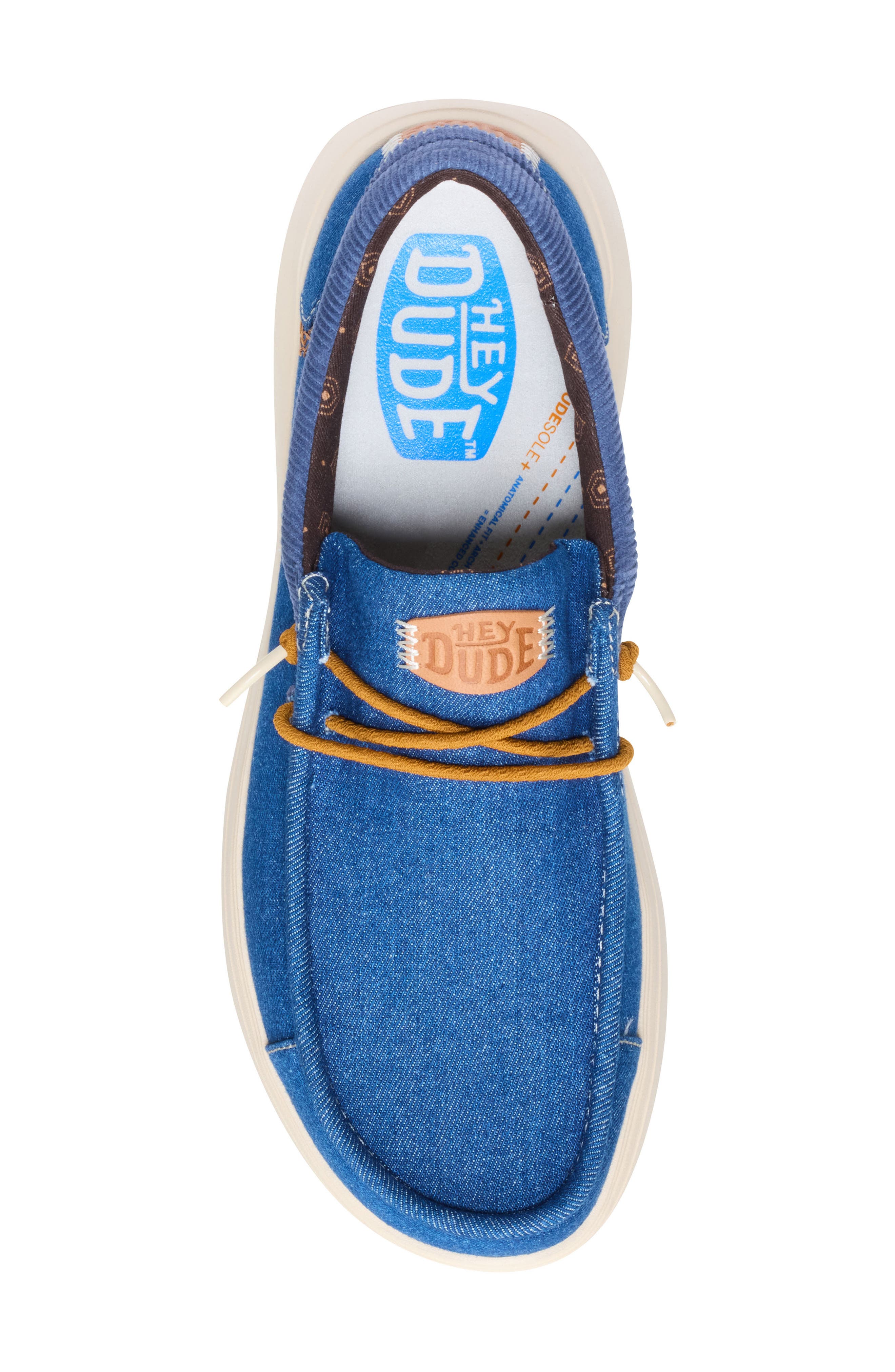 Hey Dude Wally Comfort Patchwork Slip-On, Alternate, color, Blue