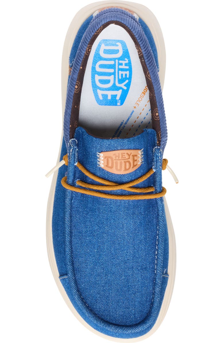 Hey Dude Wally Comfort Patchwork Slip-On, Alternate, color, Blue