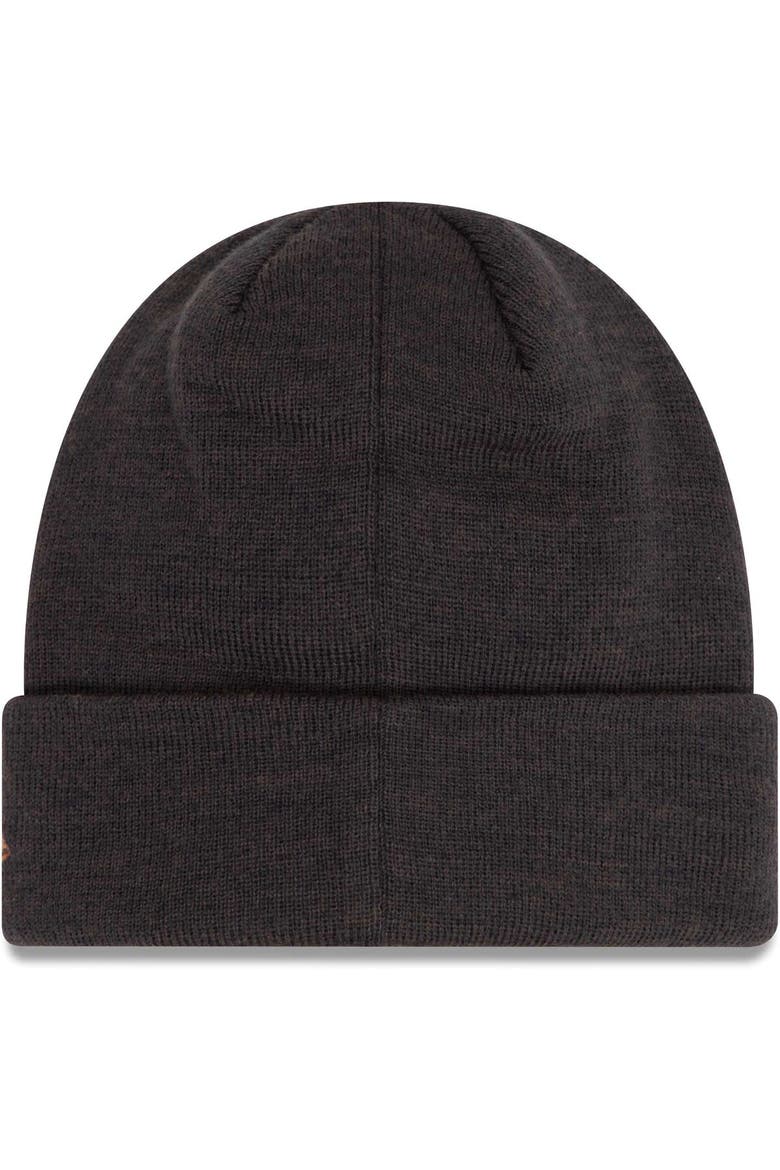 Men's New Era Black AC Milan Seasonal Color Cuffed Knit Hat, Alternate, color, Black