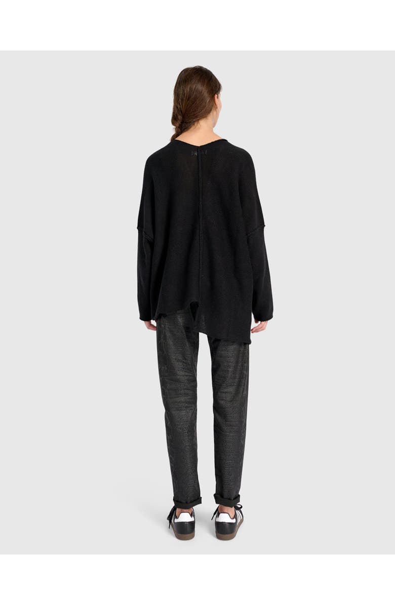 Alembika Bliss Slouchy Sweater, Alternate, color, Black