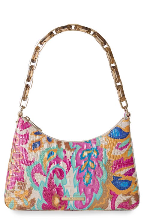 Mod Esme Embossed Leather Shoulder Bag