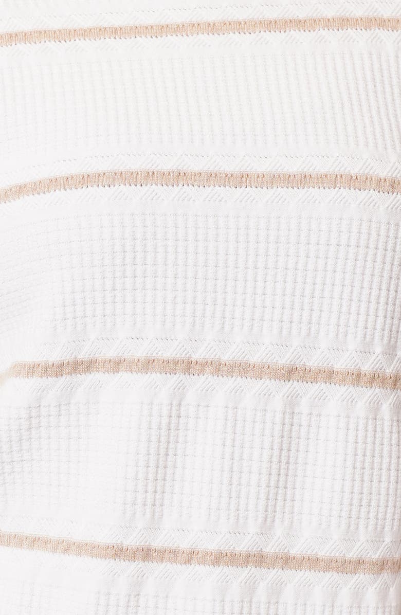 CYRUS Stripe Pullover Sweater, Alternate, color, Coconut Milk/ Warm Taupe