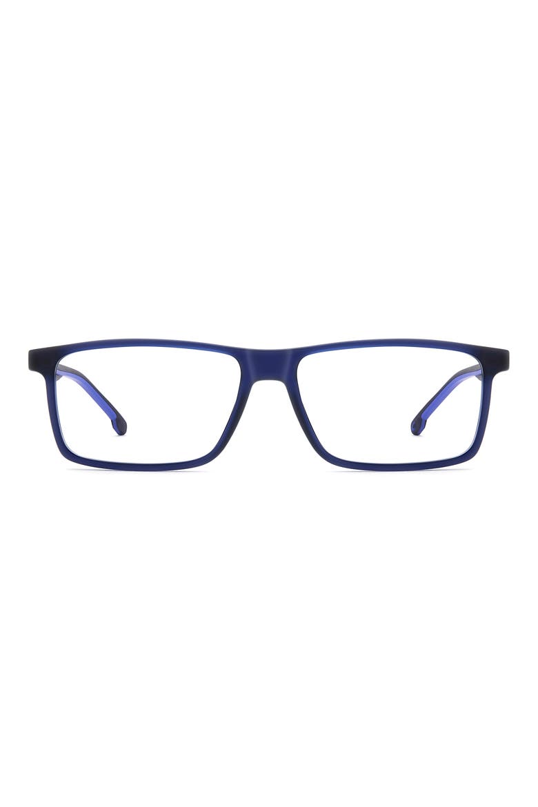 56mm Rectangular Optical Glasses, Main, color, BLUE