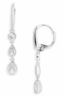 Nadri Sweetpea Bezel Drop Earrings