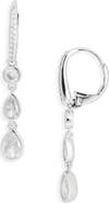 Nadri Sweetpea Bezel Drop Earrings