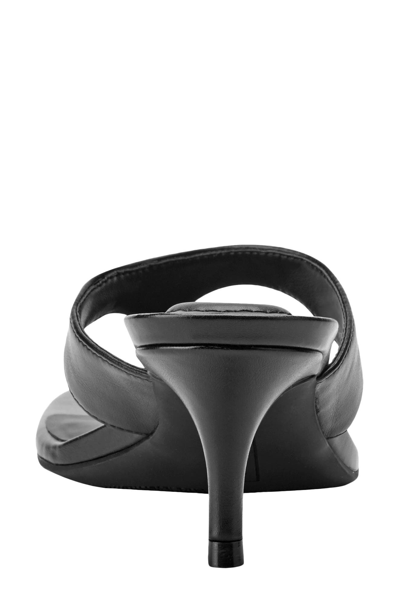 Bandolino Ammer Kitten Heel Flip Flop, Alternate, color, Black