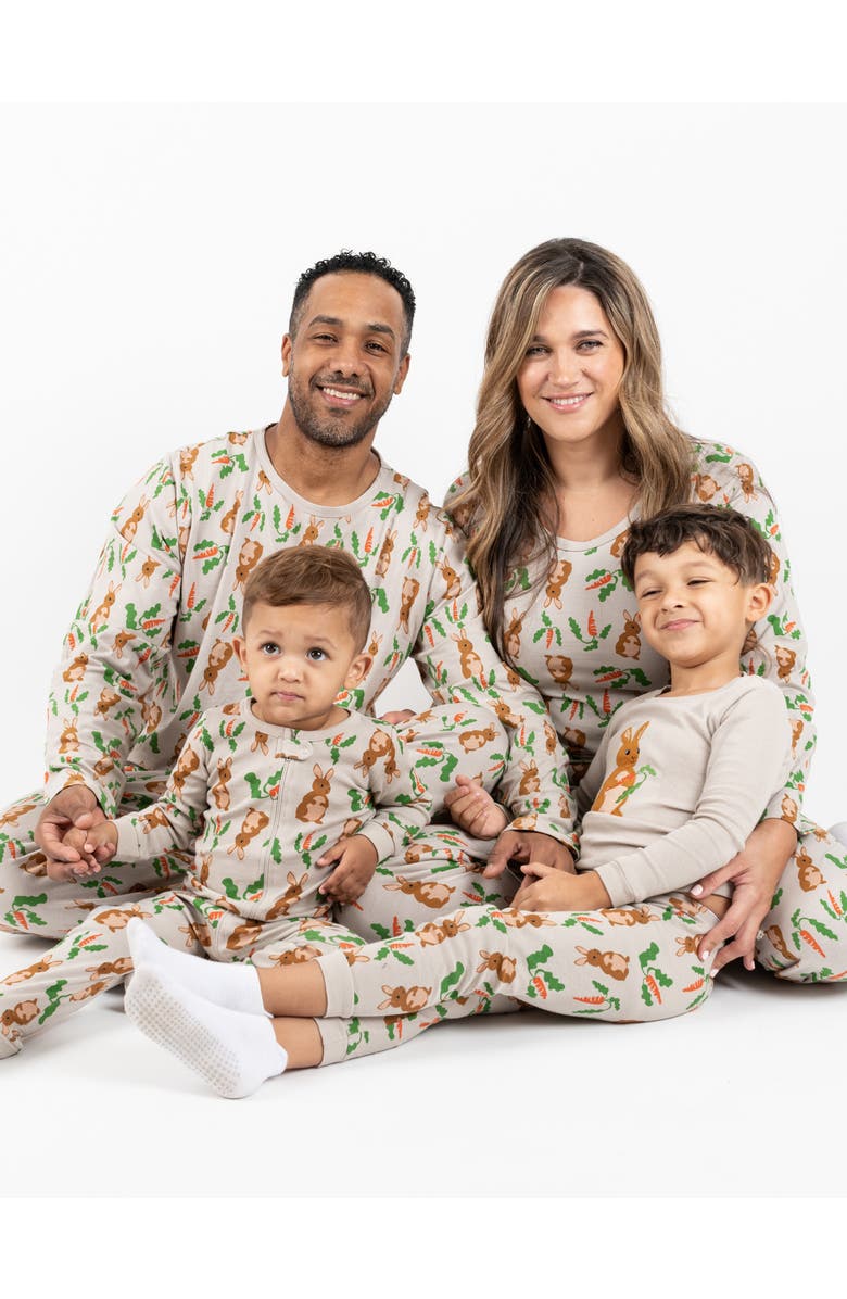 Leveret Dog Cotton Easter Matching Family Holiday Pajamas, Bunny Prints, Alternate, color, Rabbit
