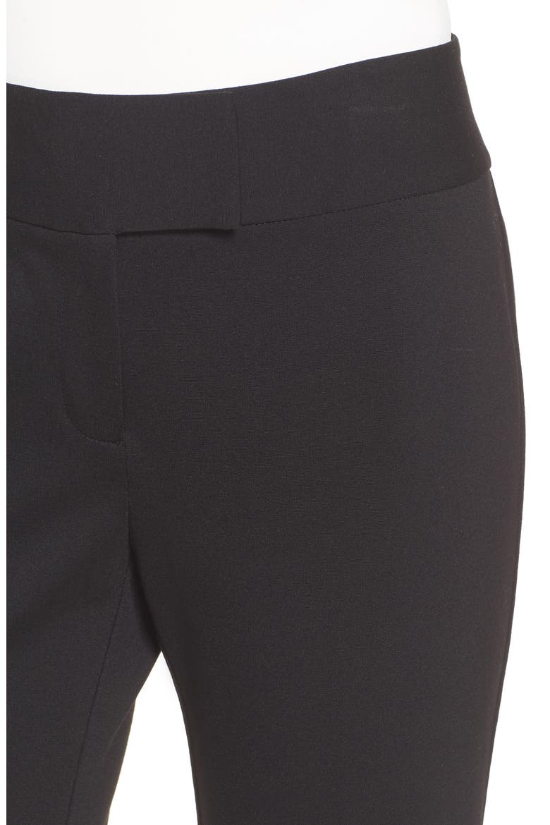 Ponte Knit Slim Boot Leg Pants, Alternate, color, RICH BLACK