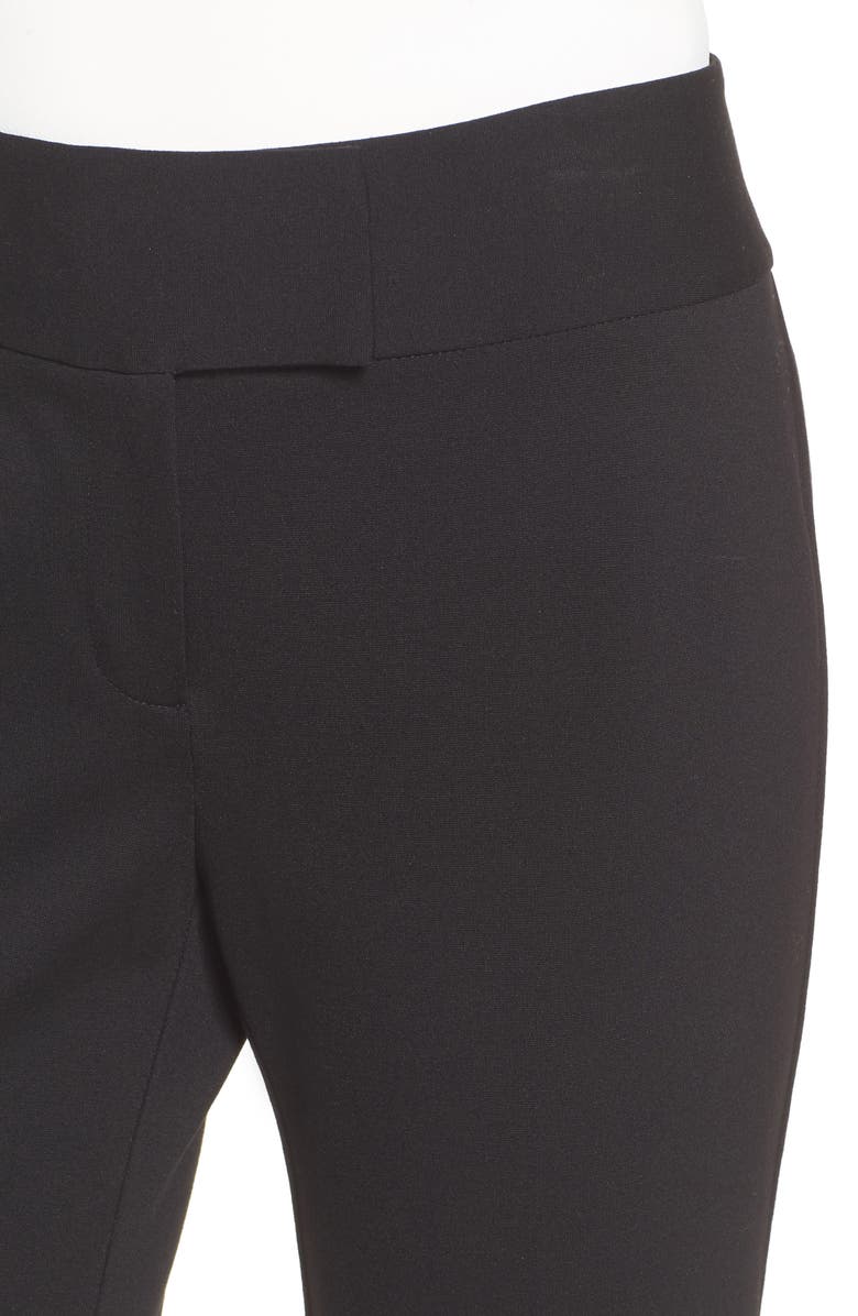 CeCe Ponte Knit Slim Boot Leg Pants, Alternate, color, Rich Black