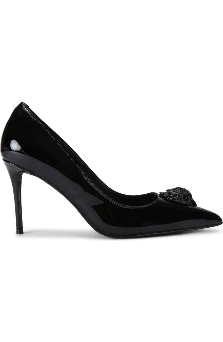 Kurt Geiger London Belgravia Eagle Pointed Toe Court Pump, Main, color, Black