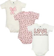 Hudson Baby 3Pk Cotton Bodysuits