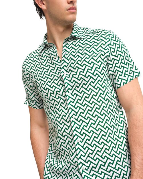 Peninsula Swimwear Battigia Linen Shirt In Green