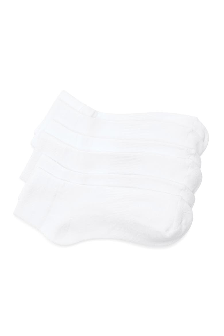 3-Pack Everyday Quarter Socks, Main, color, WHITE