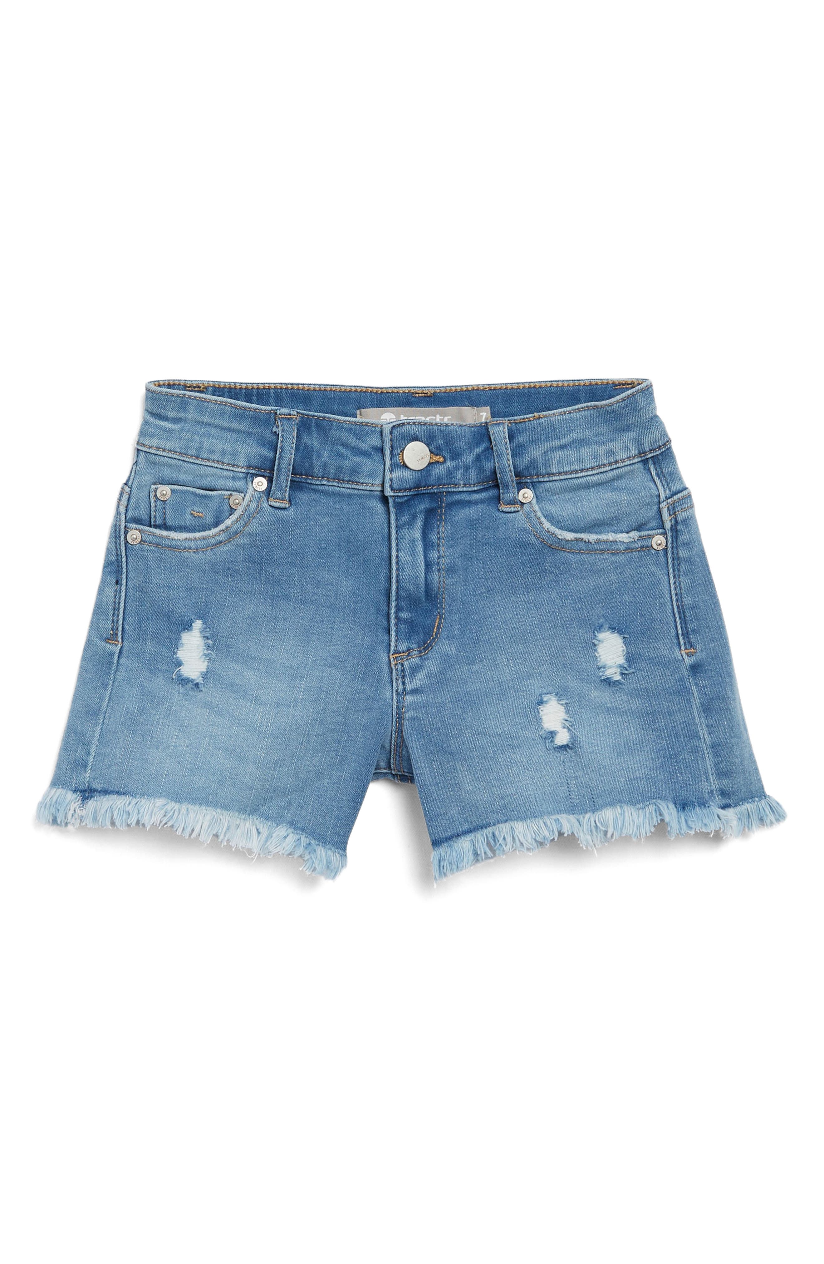 Freayed Tractr Kids' Brittany Frayed Denim Shorts (Women) | Nordstromrack