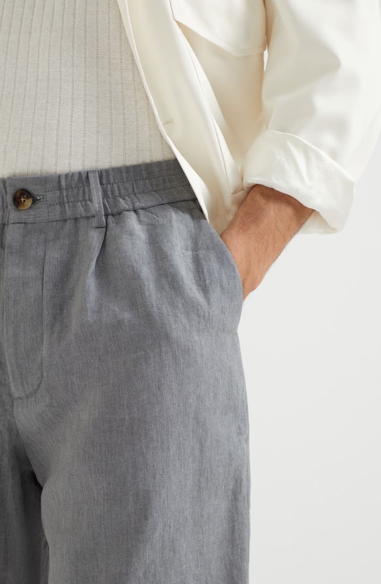 Brunello Cucinelli Linen Bermuda shorts, Alternate, color, 