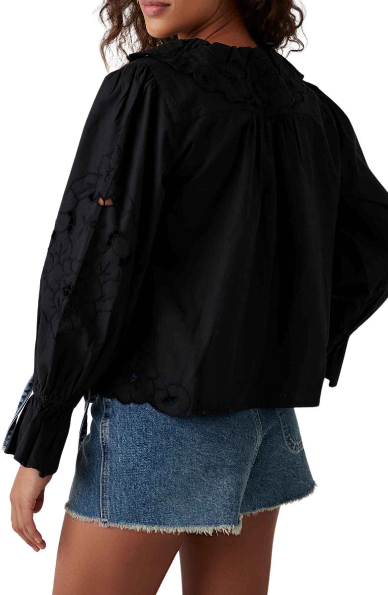 Free People Maisie Cutwork Blouse, Alternate, color, 