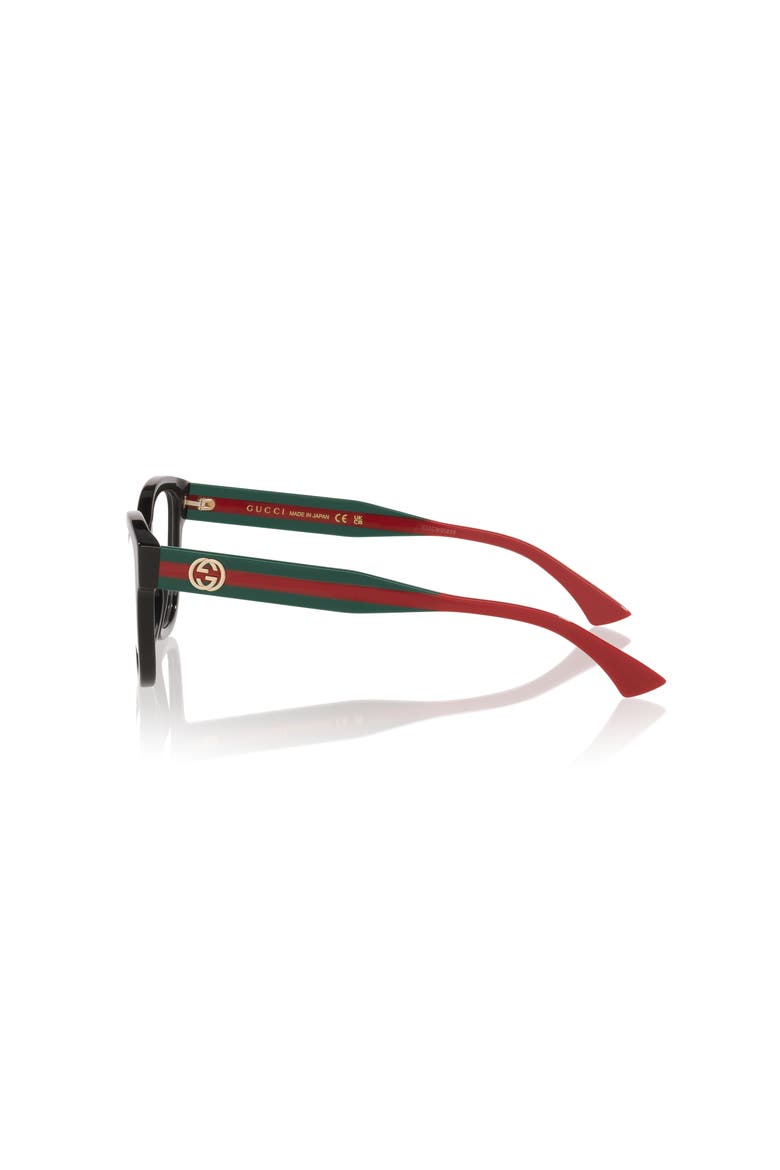 51mm Rectangle optical glasses, Alternate, color, Black