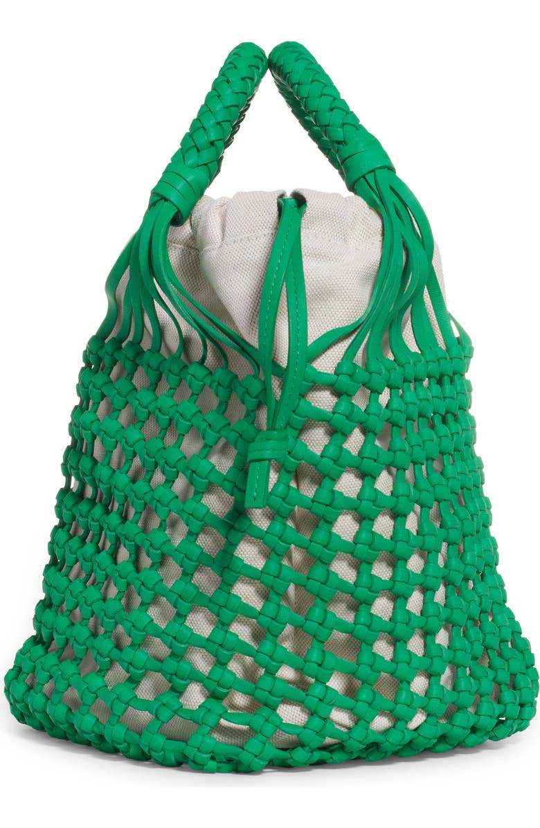 Bottega Veneta Intrecciato Macramé Leather Top Handle Bag, Alternate, color,