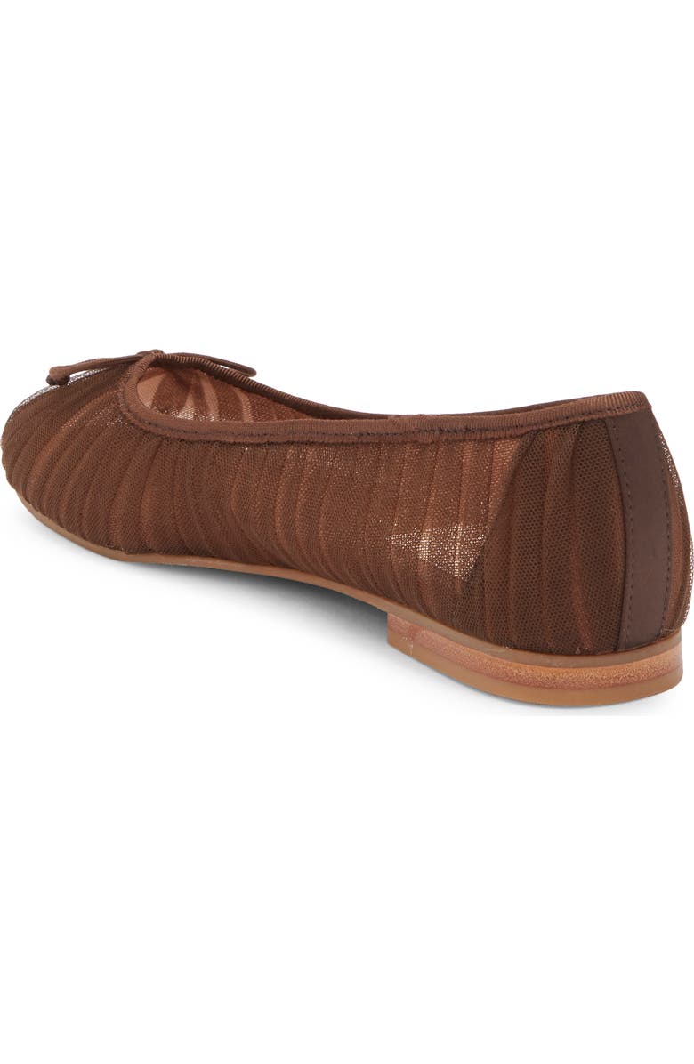 Dolce Vita Cianna Ballet Flat, Alternate, color, Dark Brown Tulle