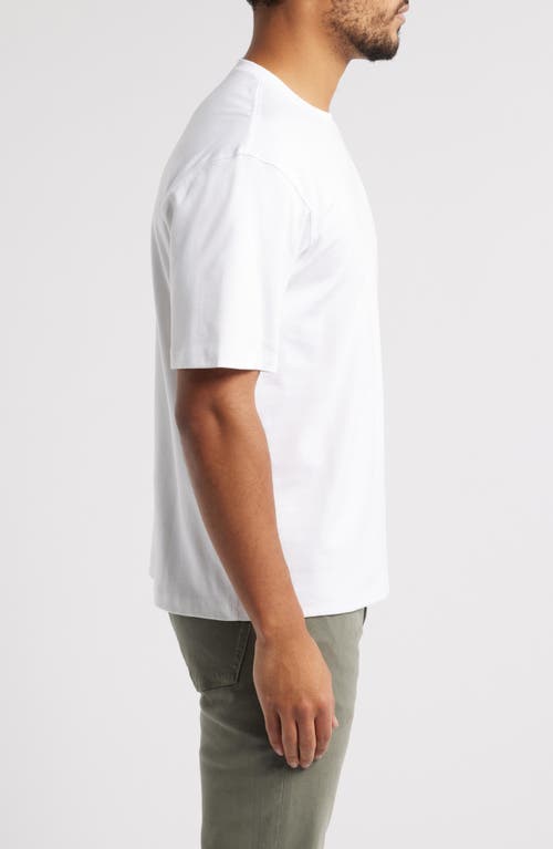 Shop Theory Clinton Relaxed Cotton T-shirt In White