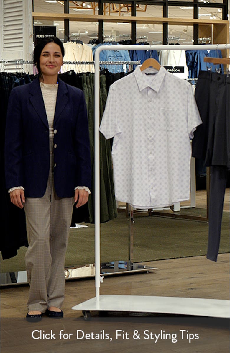 Postcard Please Short Sleeve Button-Up Shirt, sales video thumbnail