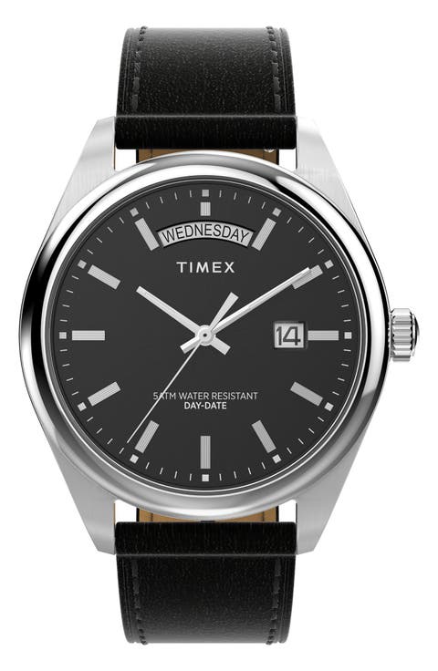 Legacy Leather Strap Watch, 41mm