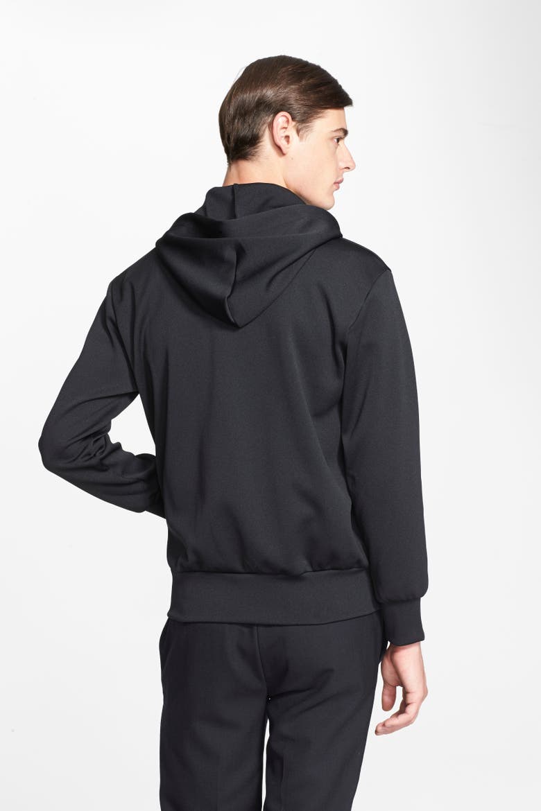 Comme des Garçons PLAY Emblem Hoodie, Alternate, color, BLACK