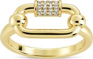 Sterling Forever Modern Square Ring