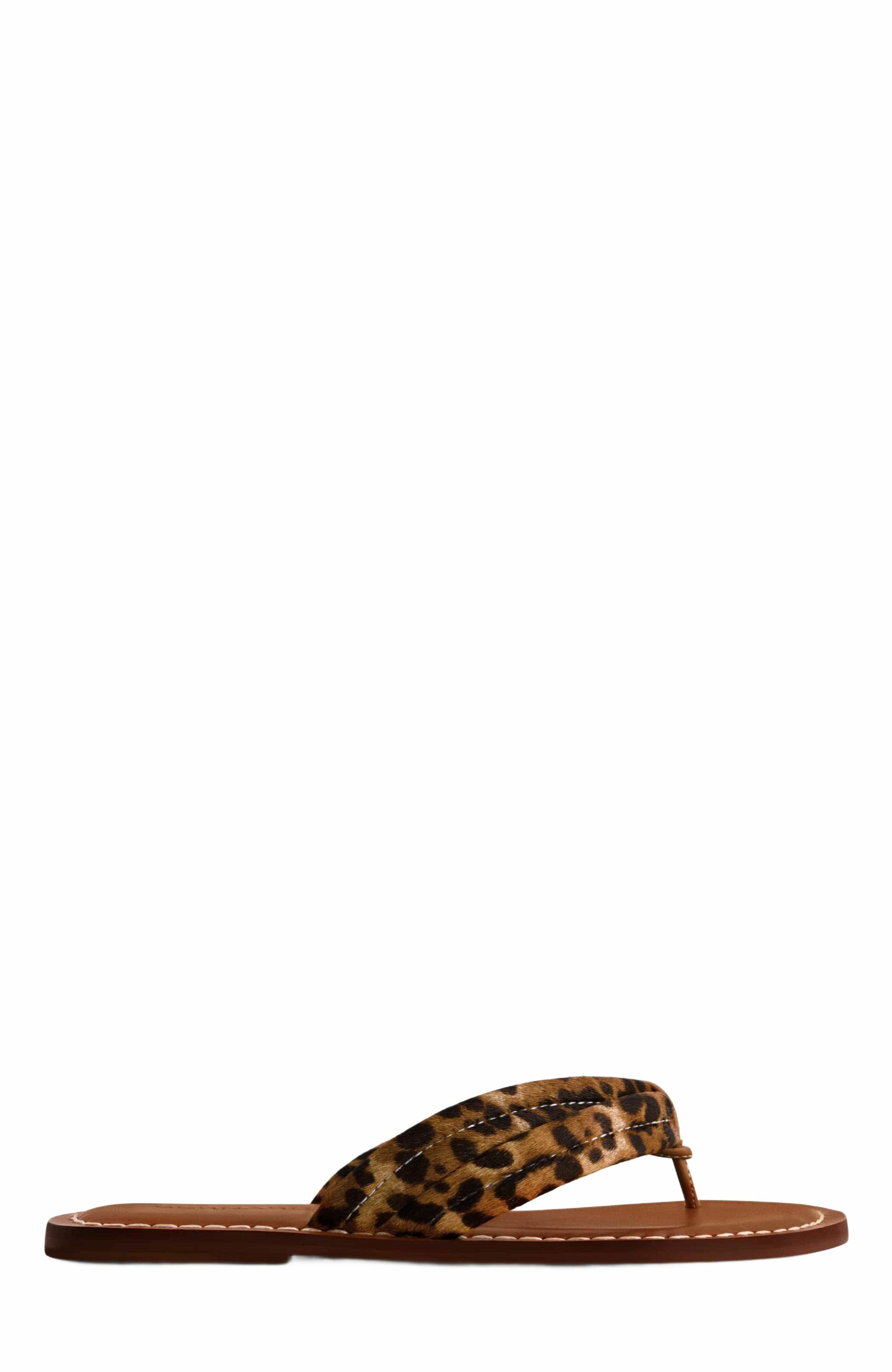 Bernardo Footwear Miami Haircalf Thong Sandal, Main, color, 