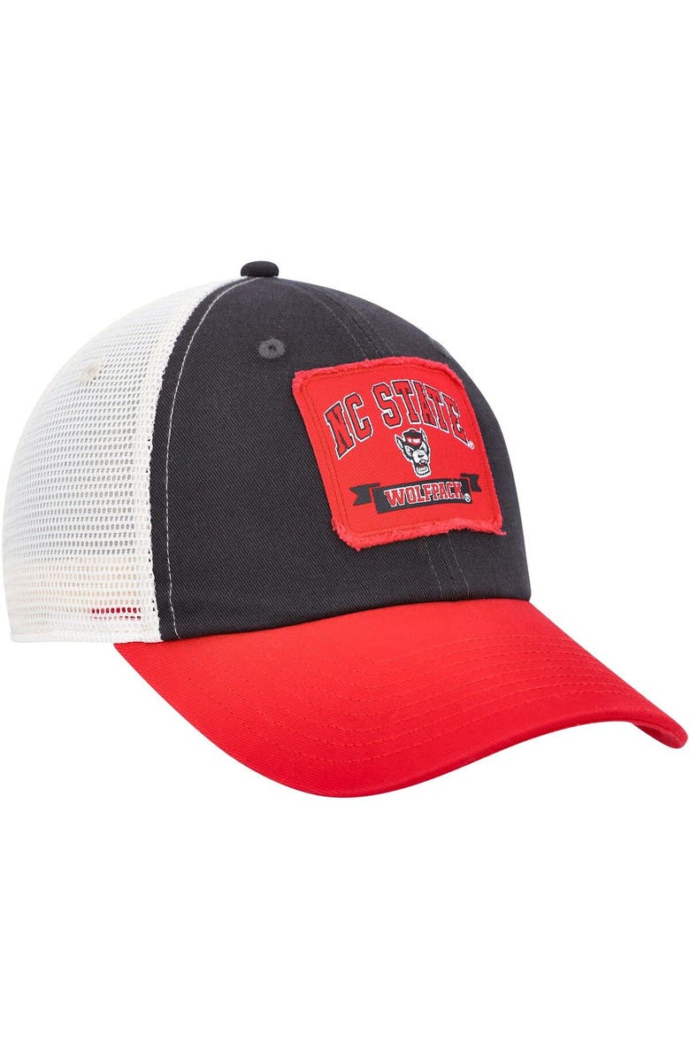COLOSSEUM Men's Colosseum  Charcoal NC State Wolfpack Objection Snapback Hat, Alternate, color, 