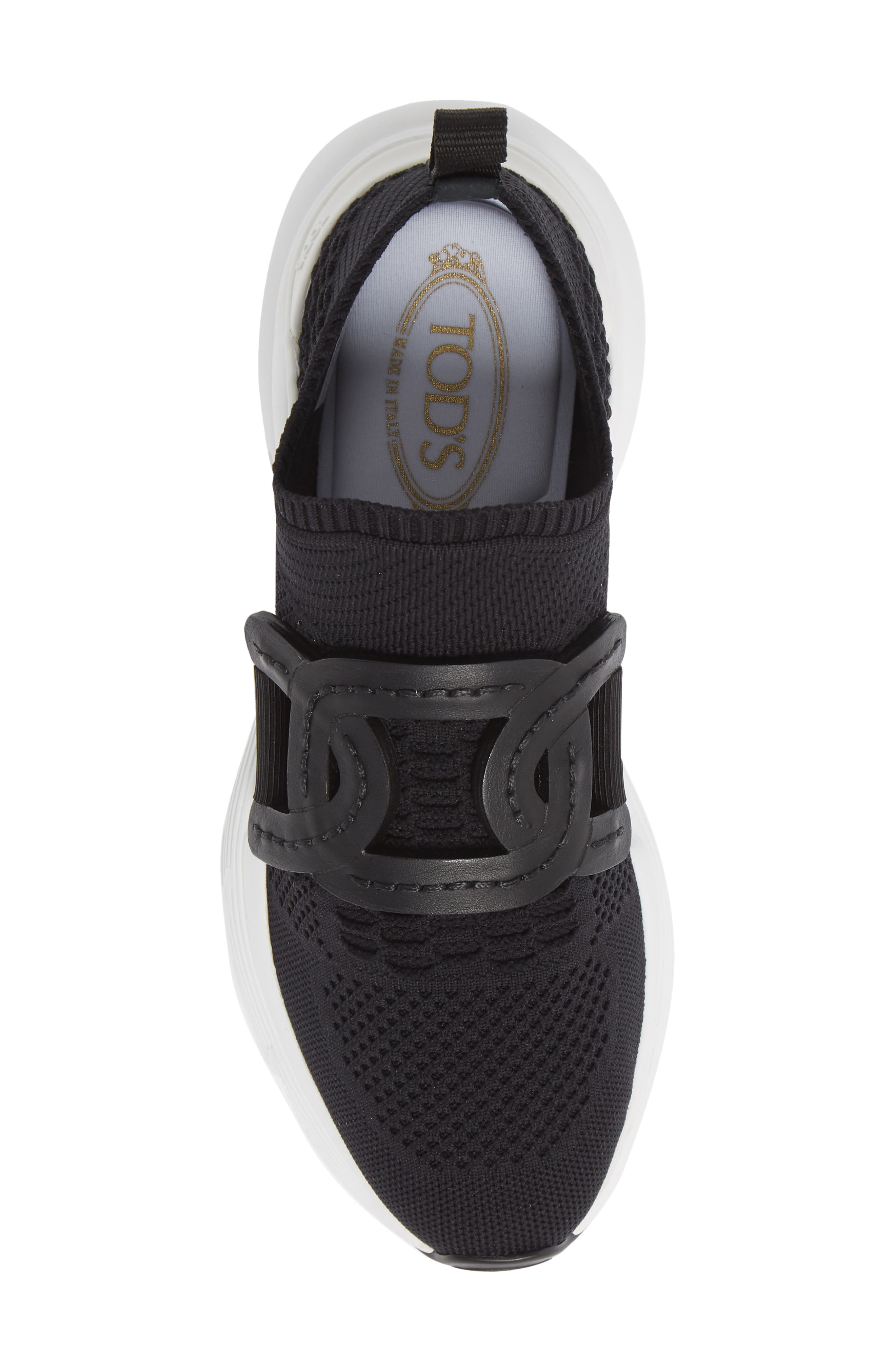 Tod's Kate Chain Detail Sneaker, Alternate, color, Black