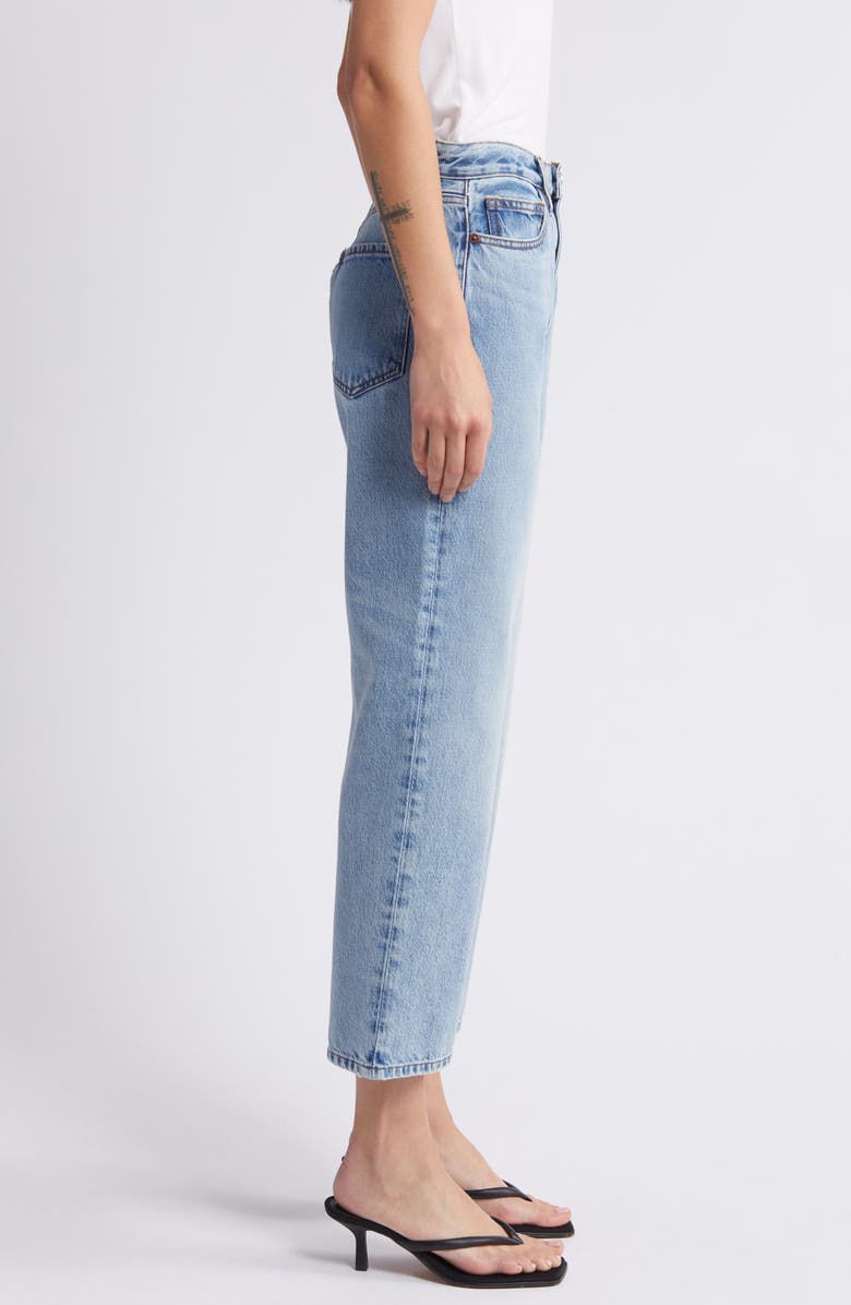FRAME Le Jane Distressed Crop Straight Leg Jeans, Alternate, color, Divine