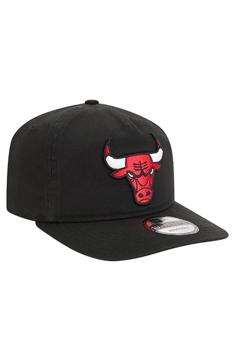 New Era Men's New Era  Black Chicago Bulls Cotton 19TWENTY Adjustable Hat, Alternate, color, Black