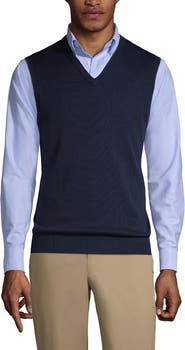 Lands' End School Uniform  Cotton Modal Fine Gauge Sweater Vest