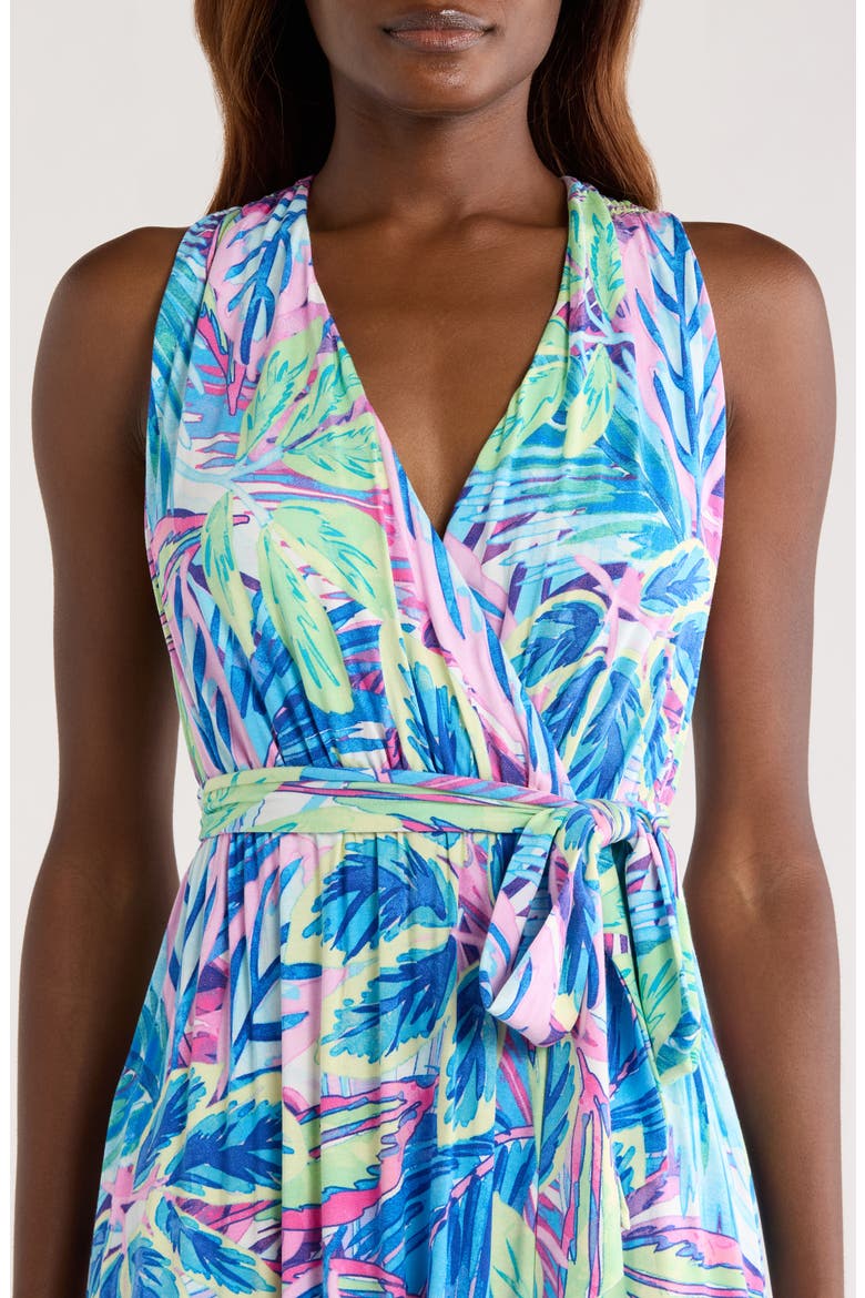 Frond Grove Sleeveless Maxi Dress, Alternate, color, CYBER LIGHT