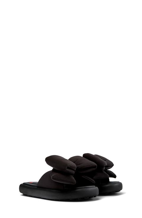Kids' Pelotas Plush Bow Slide Sandal (Toddler, Little Kid & Big Kid)