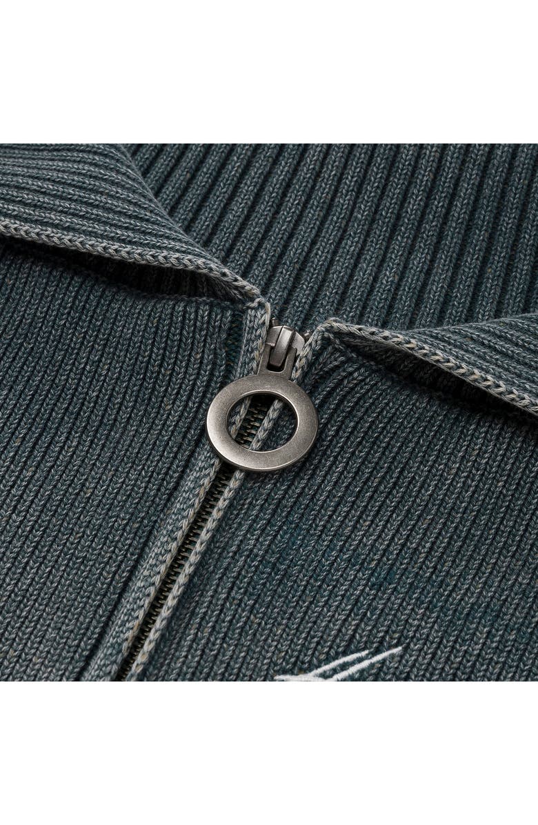 HONOR THE GIFT Shawl Collar Zip Cardigan, Alternate, color, Green