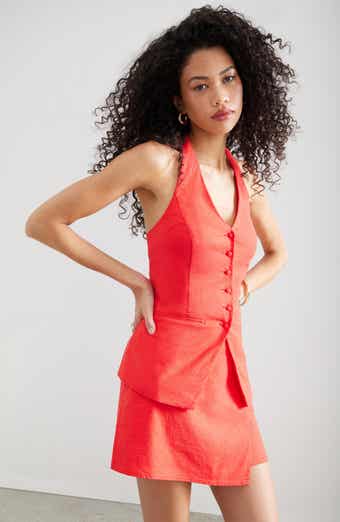 Linen Halter Vest