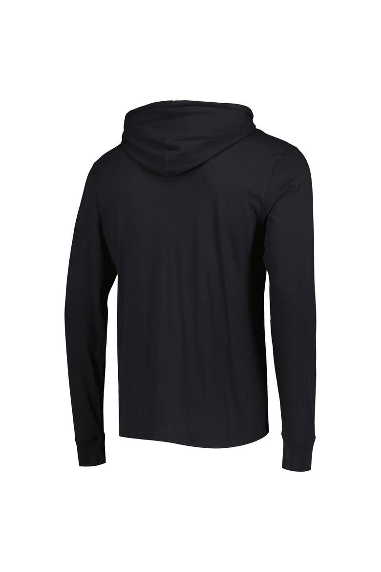 Men's '47 Black Carolina Panthers Field Franklin Hooded Long Sleeve T-Shirt, Alternate, color, Black