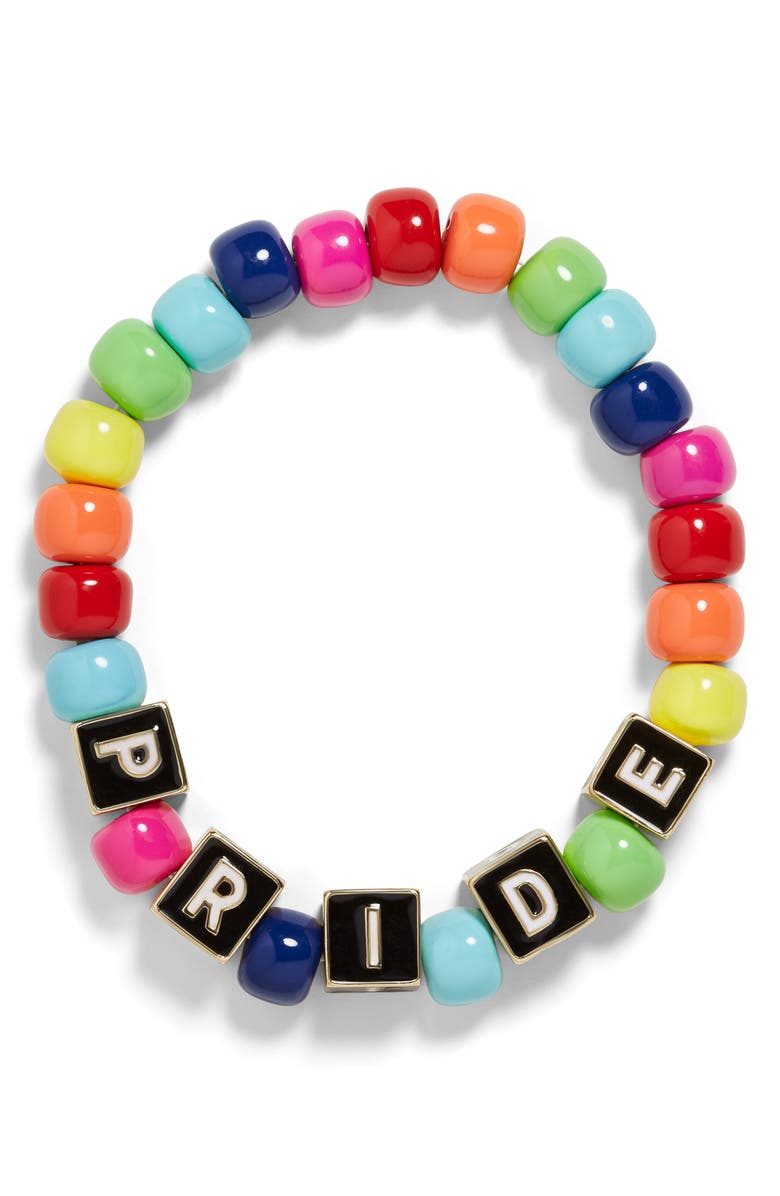 BaubleBar Pride Stretch Bracelet, Main, color, 