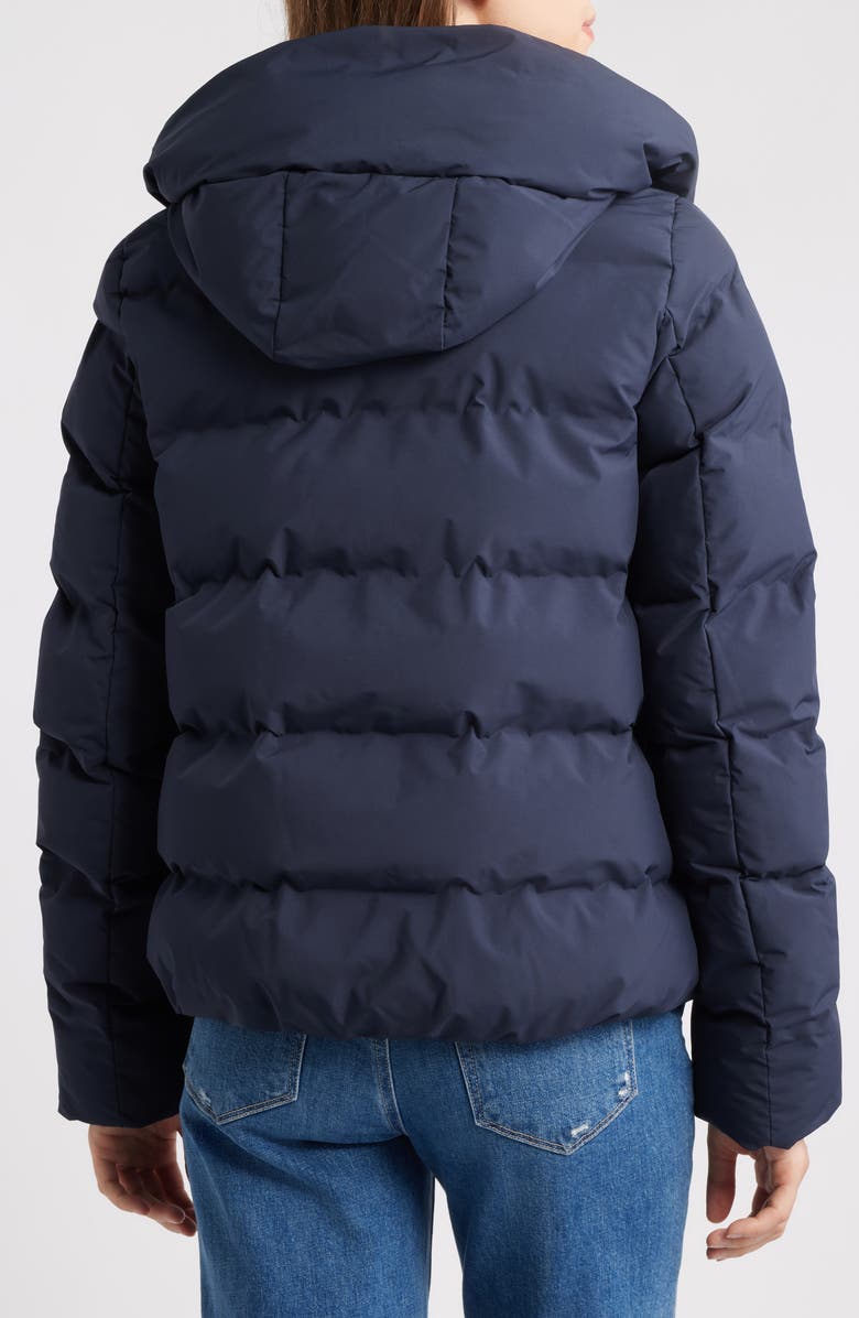 Save The Duck Arena Waterproof Hooded Puffer Jacket, Alternate, color, Blue Black