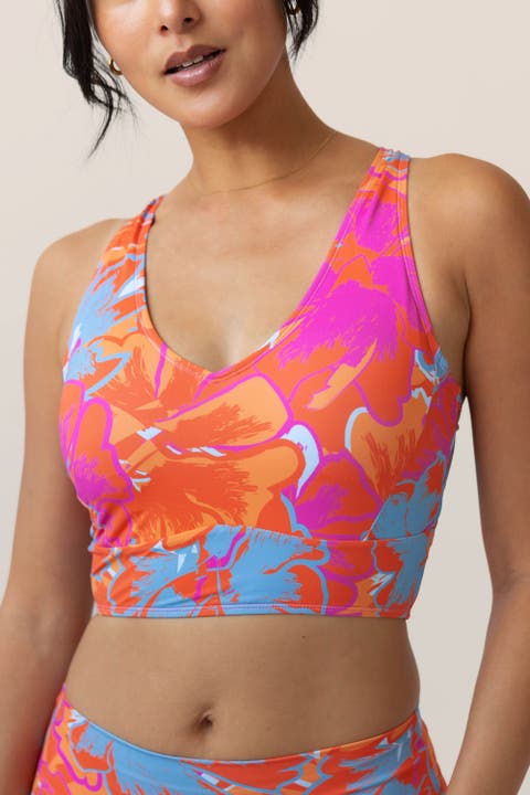 Underwire V-Neck Swim Crop