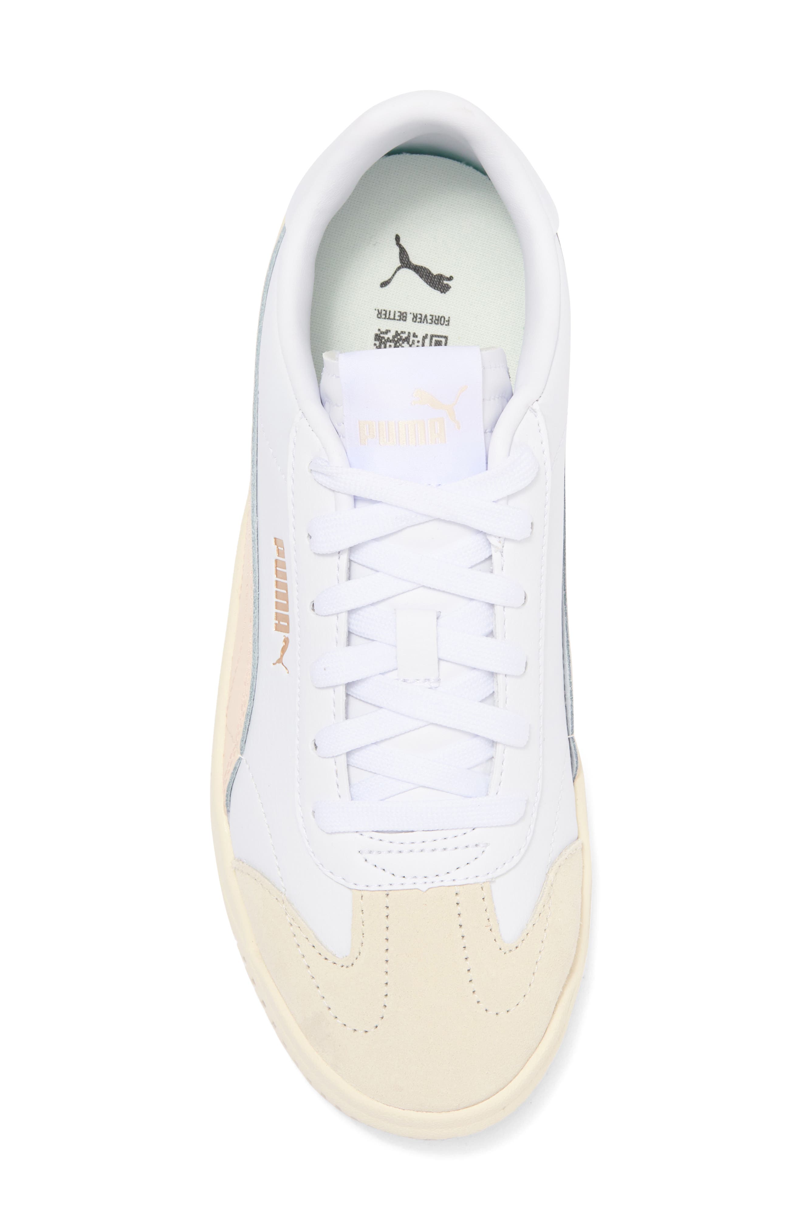 PUMA Club 5V5 Sneaker, Alternate, color, Puma White-Rosebay-Puma Gold