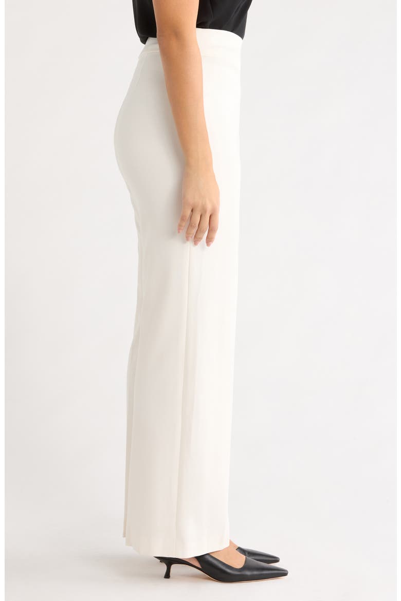 High Waist Wide Leg Pull-On Pants, Alternate, color, WHITE DOVE