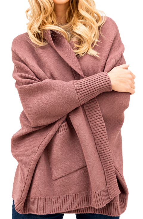 Oversize Ribbed Knit Cardigan