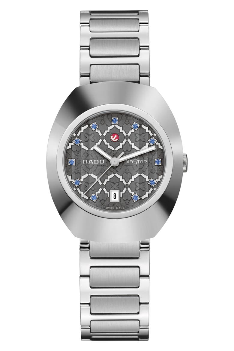 DiaStar Original Bracelet Watch, Main, color, RUTHENIUM AND RHODIUM COLOURED