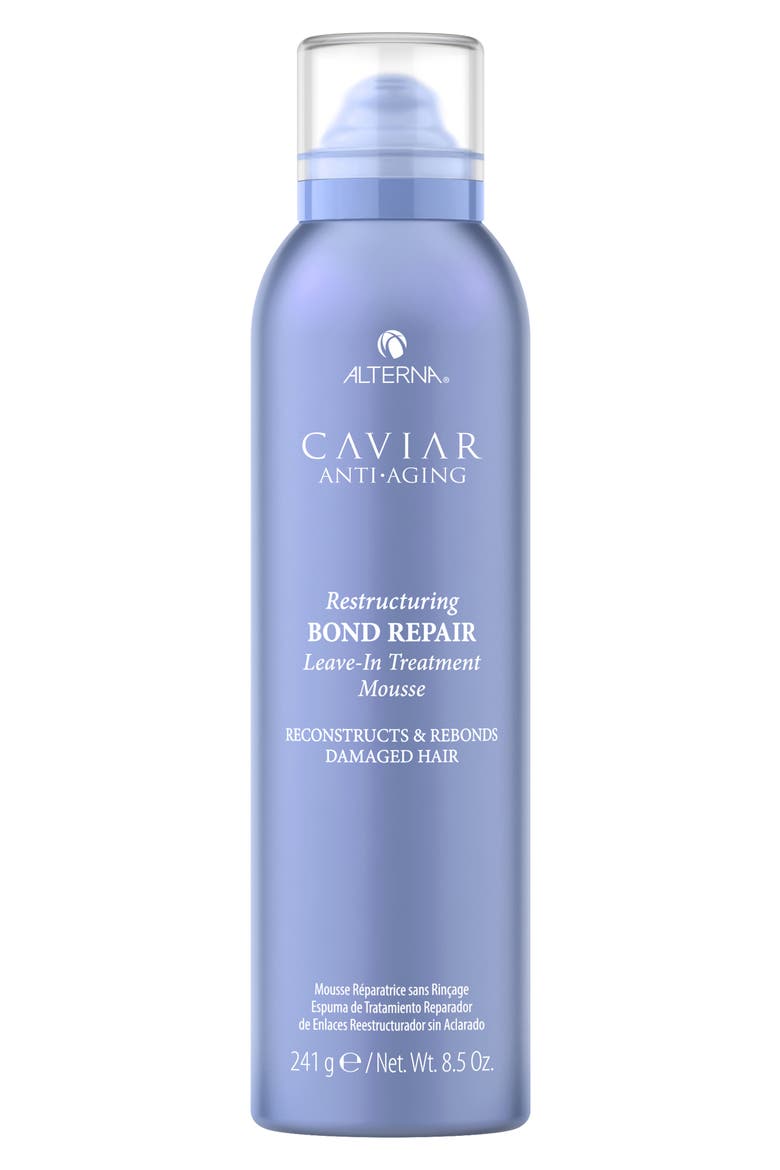 Caviar Anti-Aging Restructuring Bond Repair Leave-in Treatment Mousse, Main, color, NO COLOR