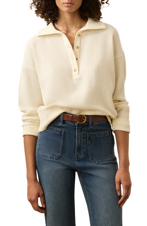 Surf Organic Cotton Waffle Henley